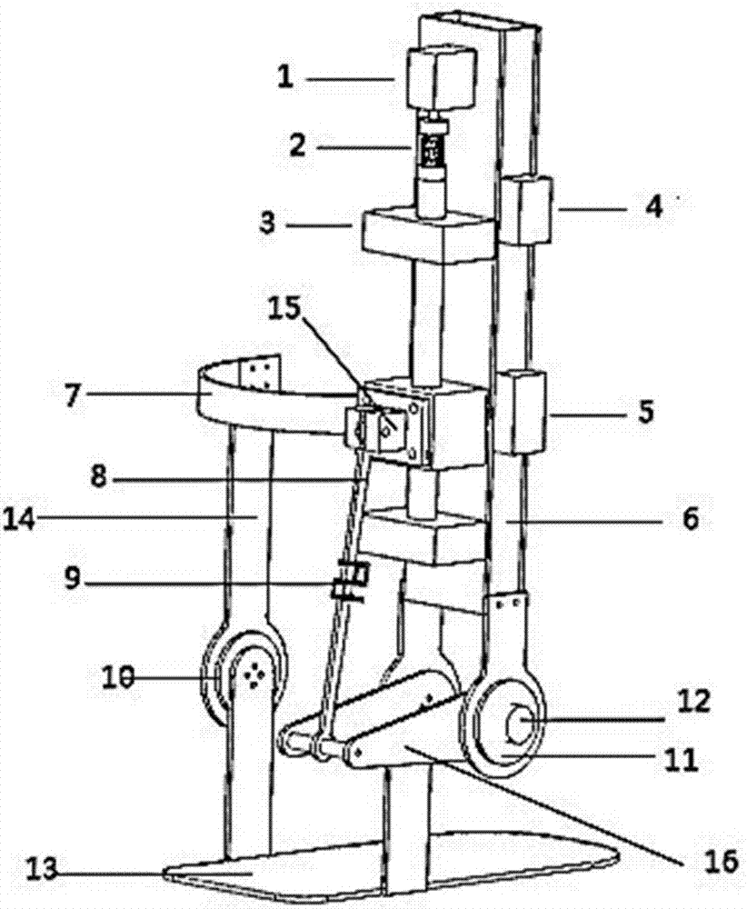 Ankle rehabilitation exoskeleton device