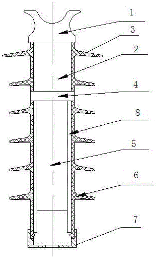 A kind of lightning protection insulator for 10kv insulated wire