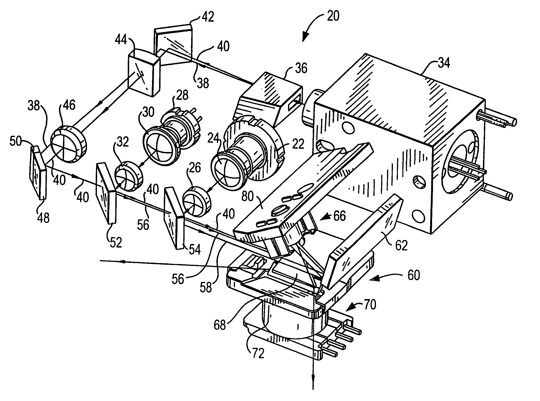 Scan line alignment in raster pattern