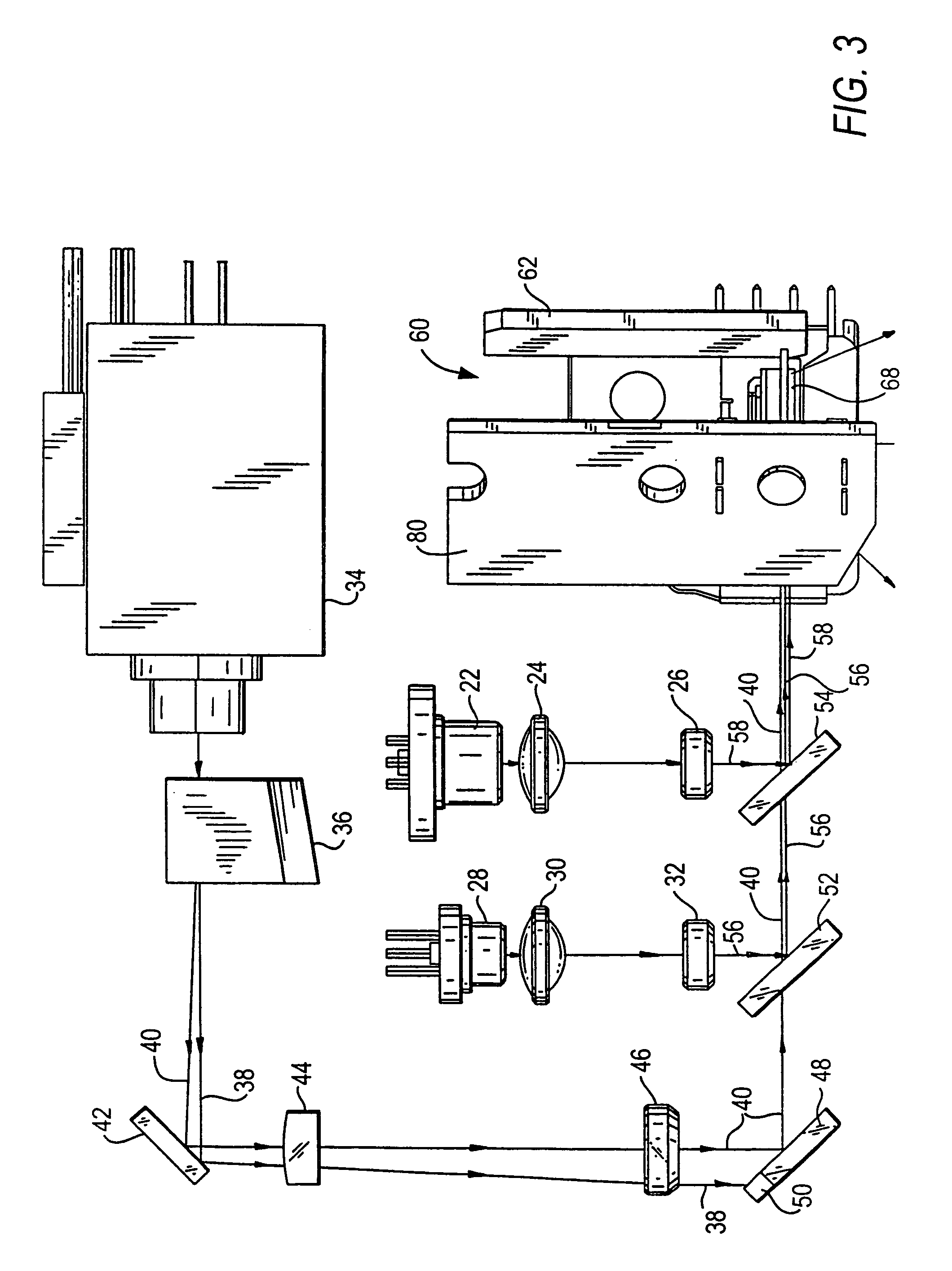 Scan line alignment in raster pattern