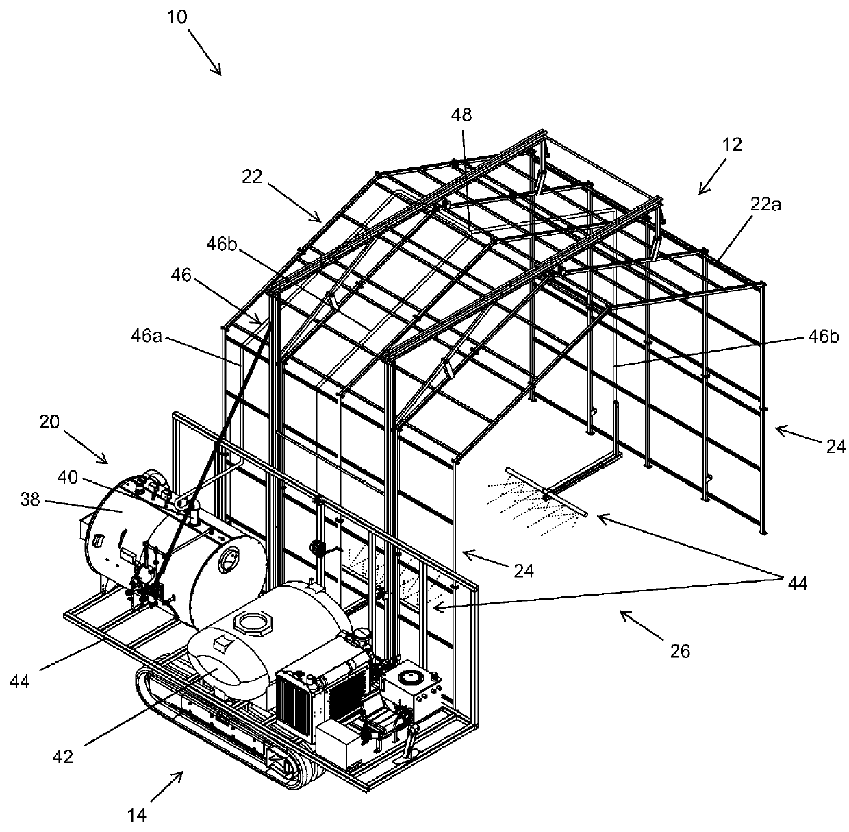 Movable heat applicator for providing thermotherapy to trees