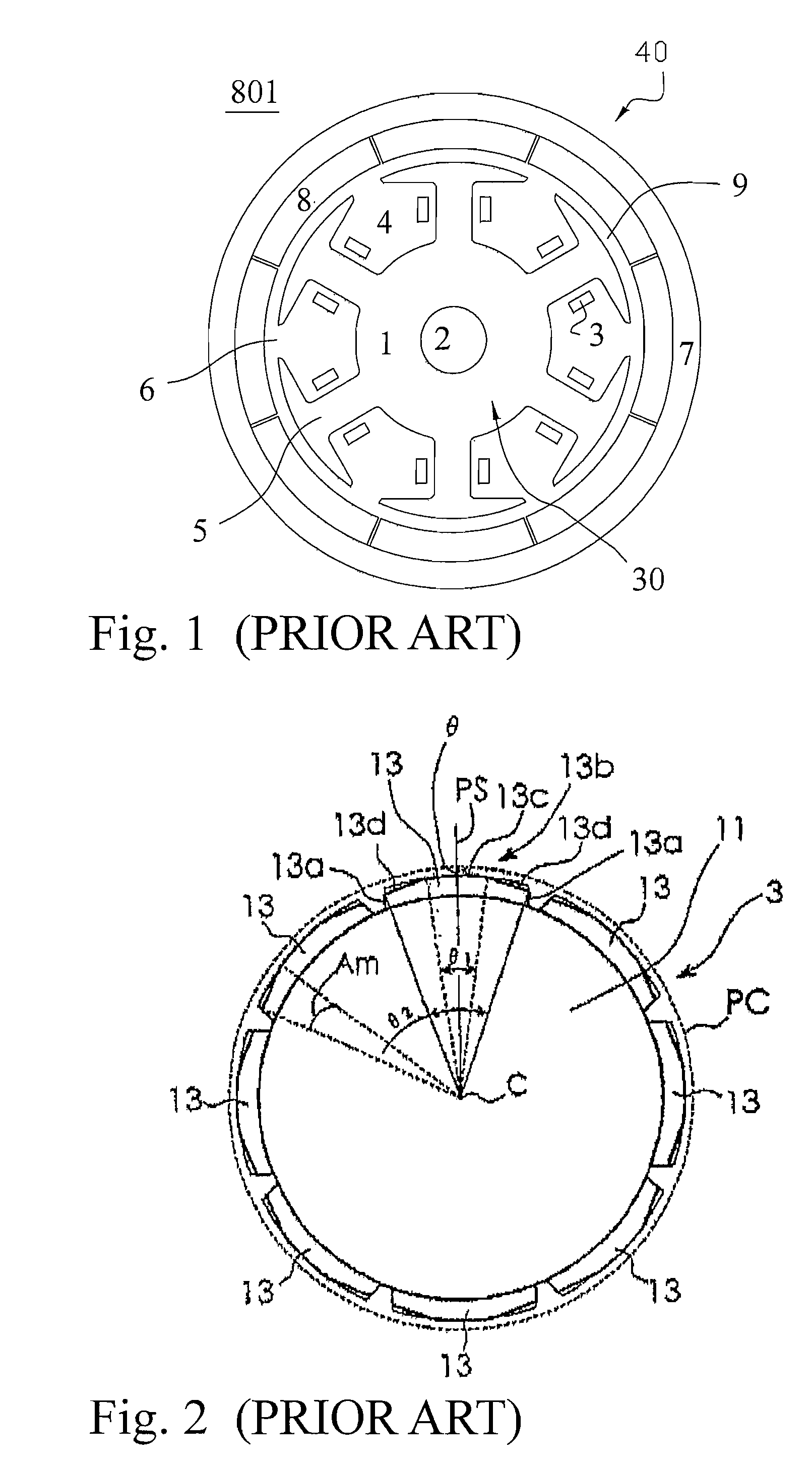 Rotary structure of permanent magnet electric machinery and method for determining the structure thereof