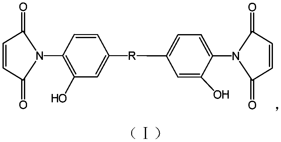 High-heat-resistance bismaleimide resin as well as preparation method and application thereof