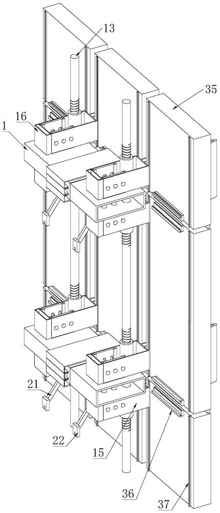 Large-span curtain wall composite structure and installation method thereof