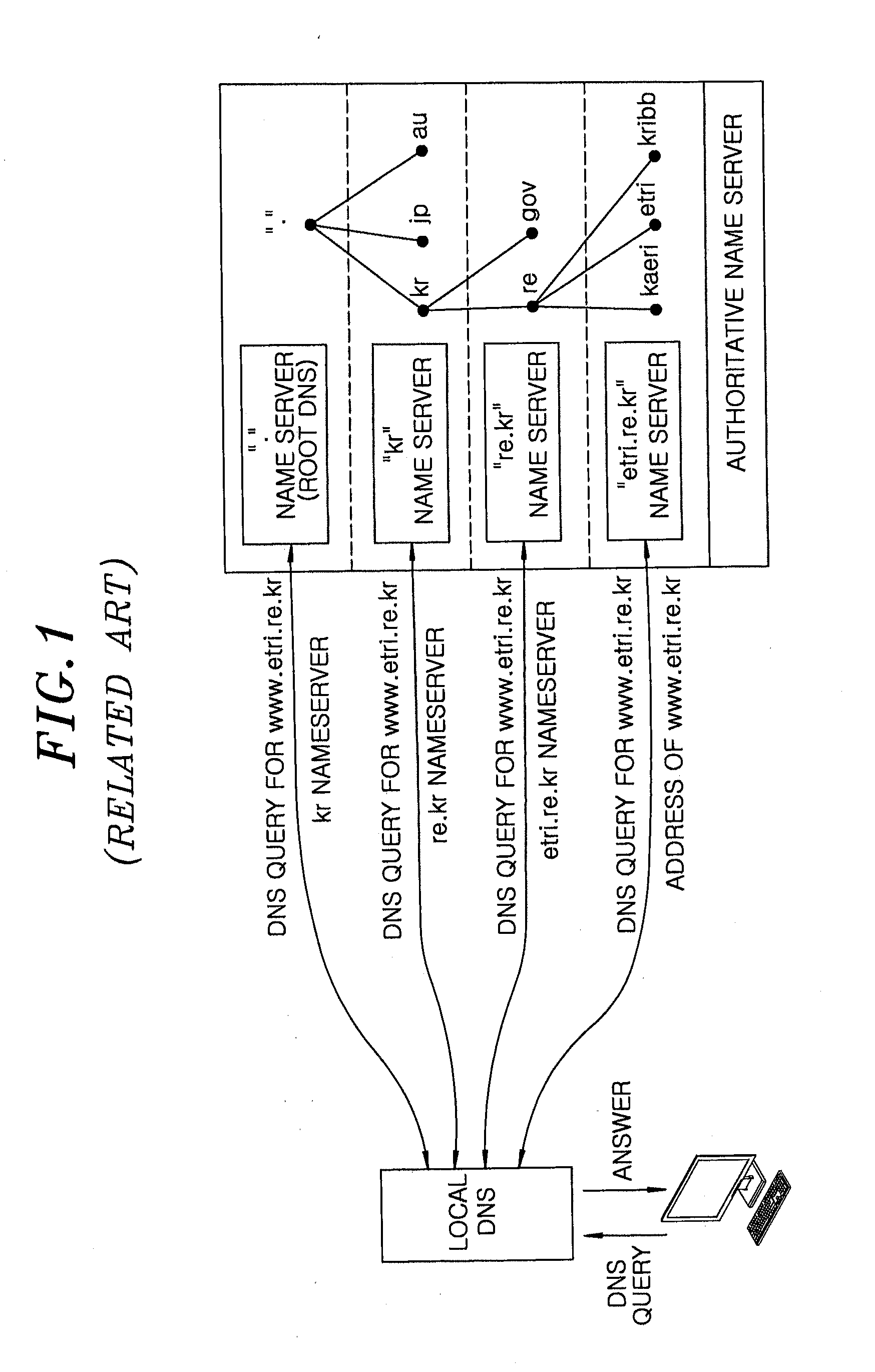 Method and apparatus for monitoring and processing DNS query traffic