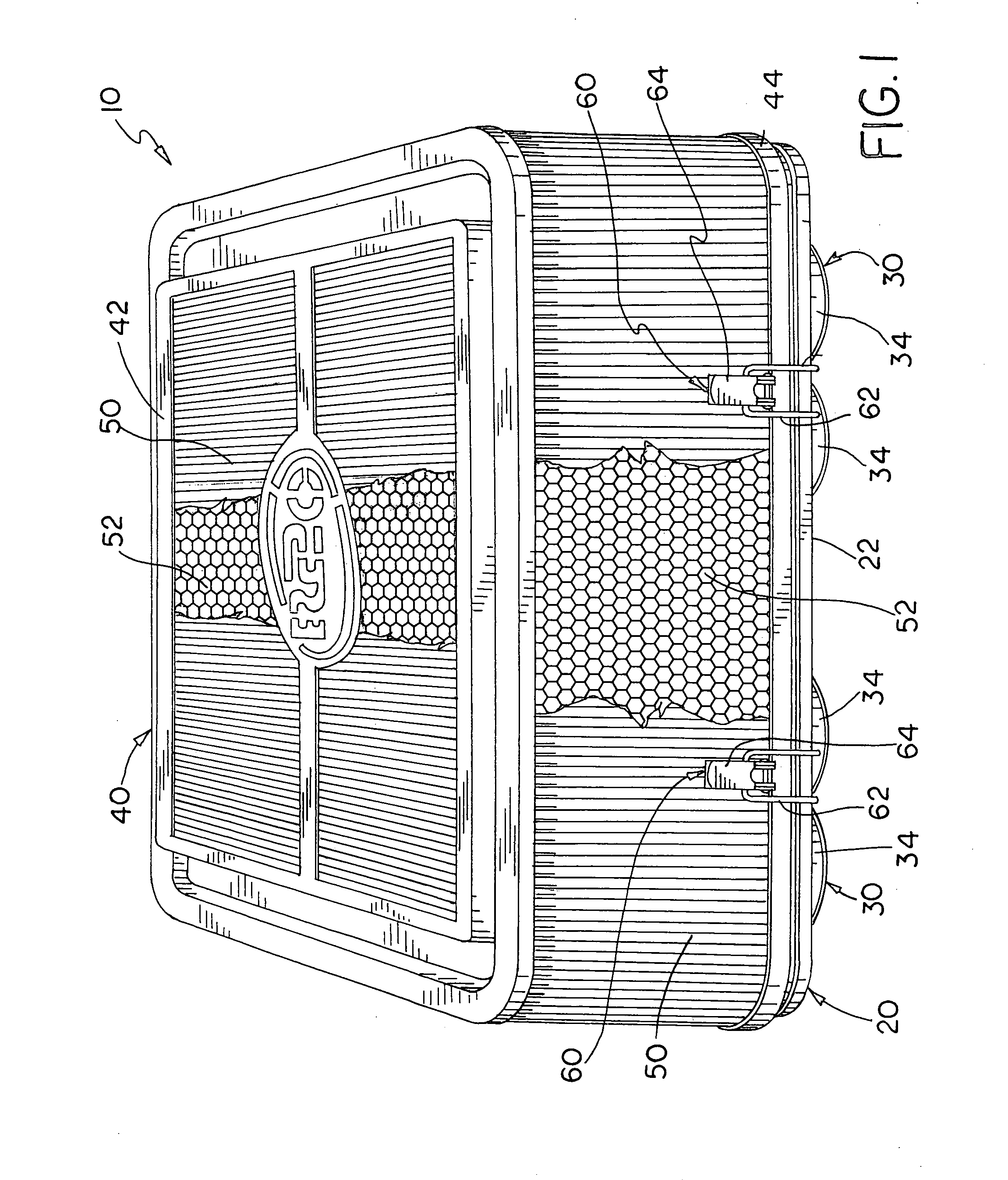 Velocity stack mounted air filter assembly