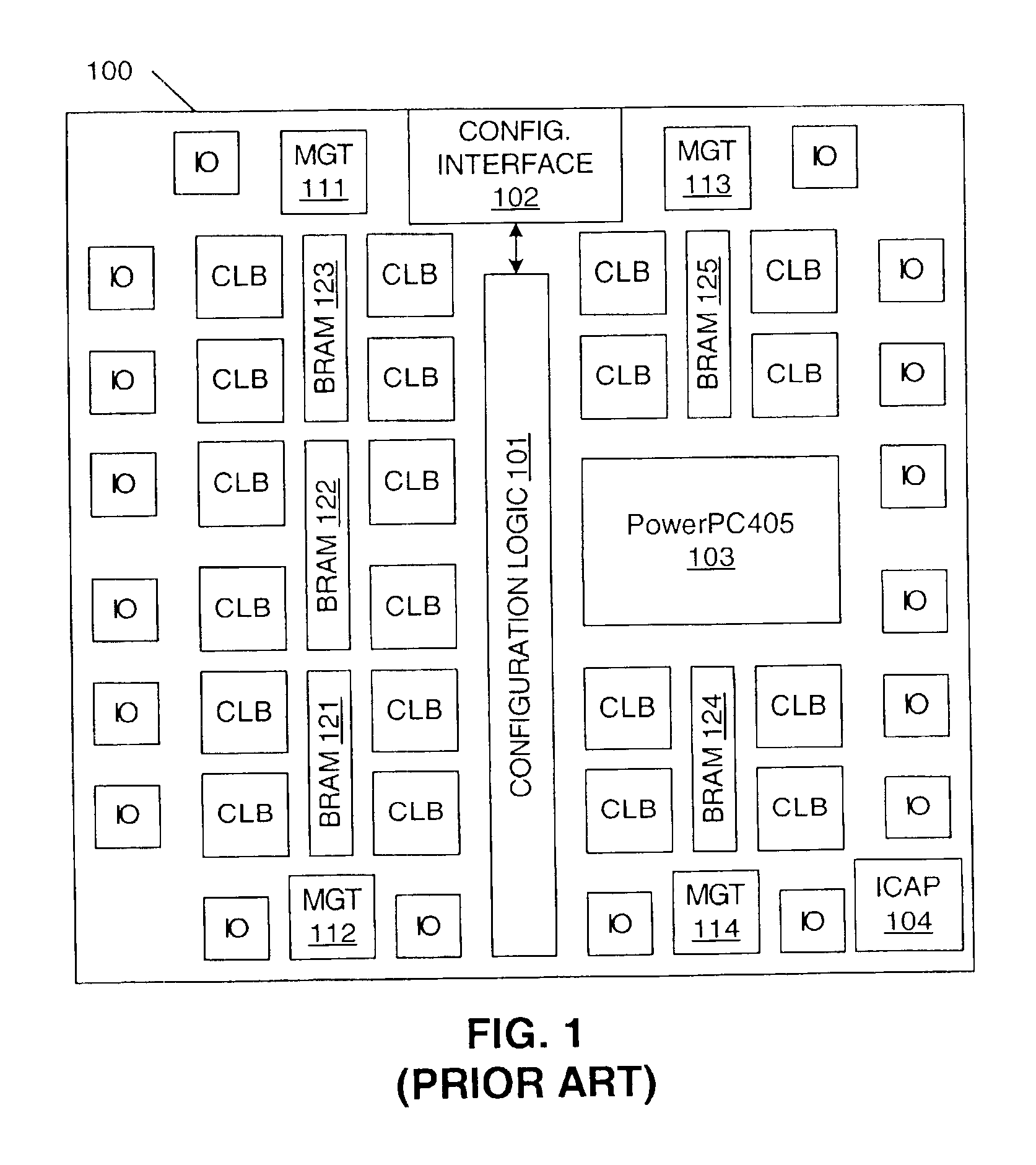 Partial reconfiguration of a programmable logic device using an on-chip processor