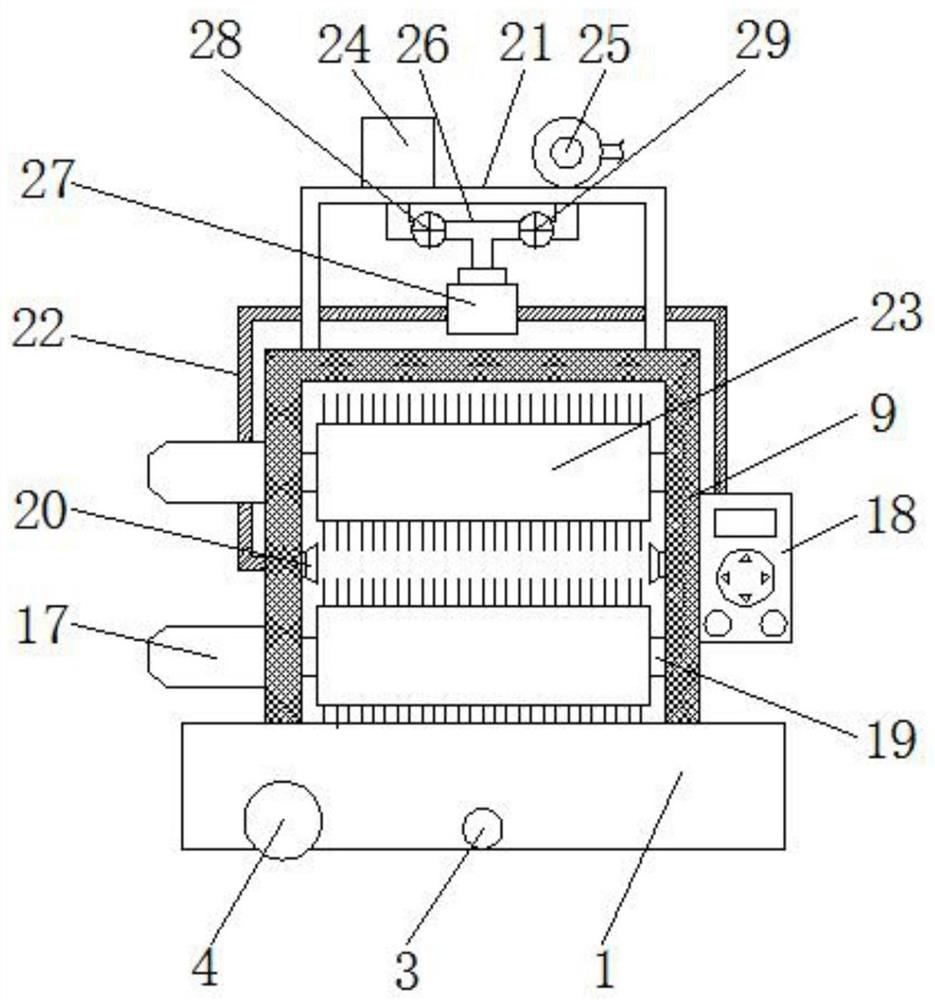 Dust removal device for aluminum alloy door and window production