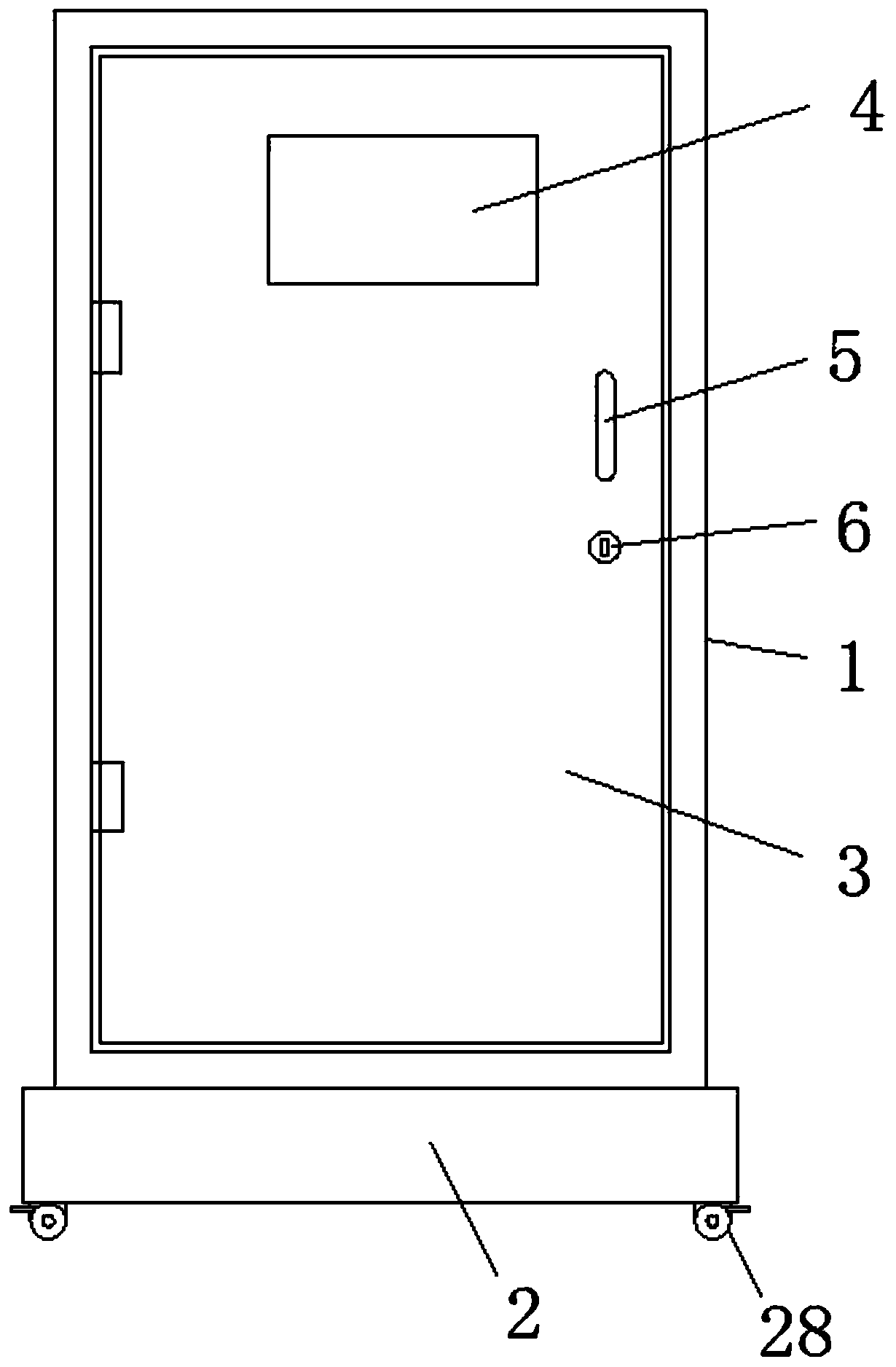 A switch cabinet with high heat dissipation