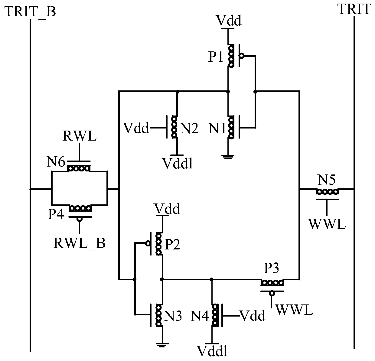 A three-valued static memory using word operation circuit and cnfet