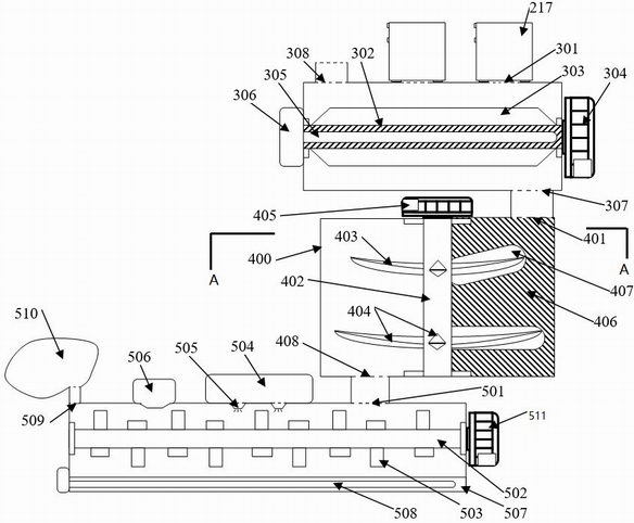 Fallen leaf collection and comprehensive treatment device