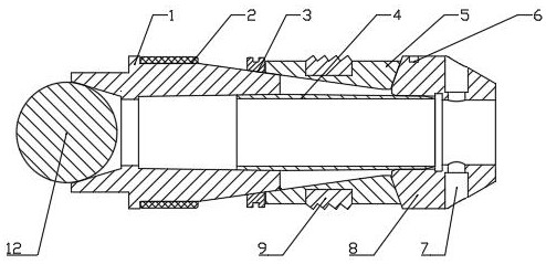 Novel soluble ball seat structure suitable for unconventional oil and gas exploitation