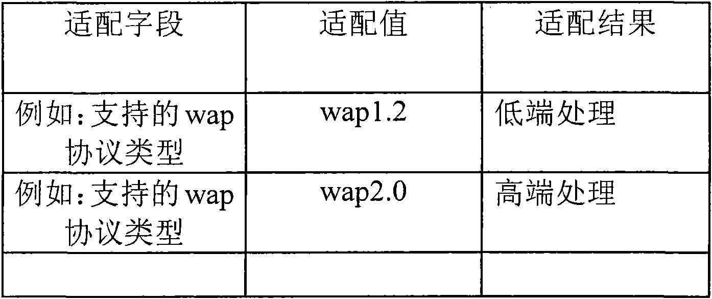 Website processing device adapted to mobile phones of various types and application thereof