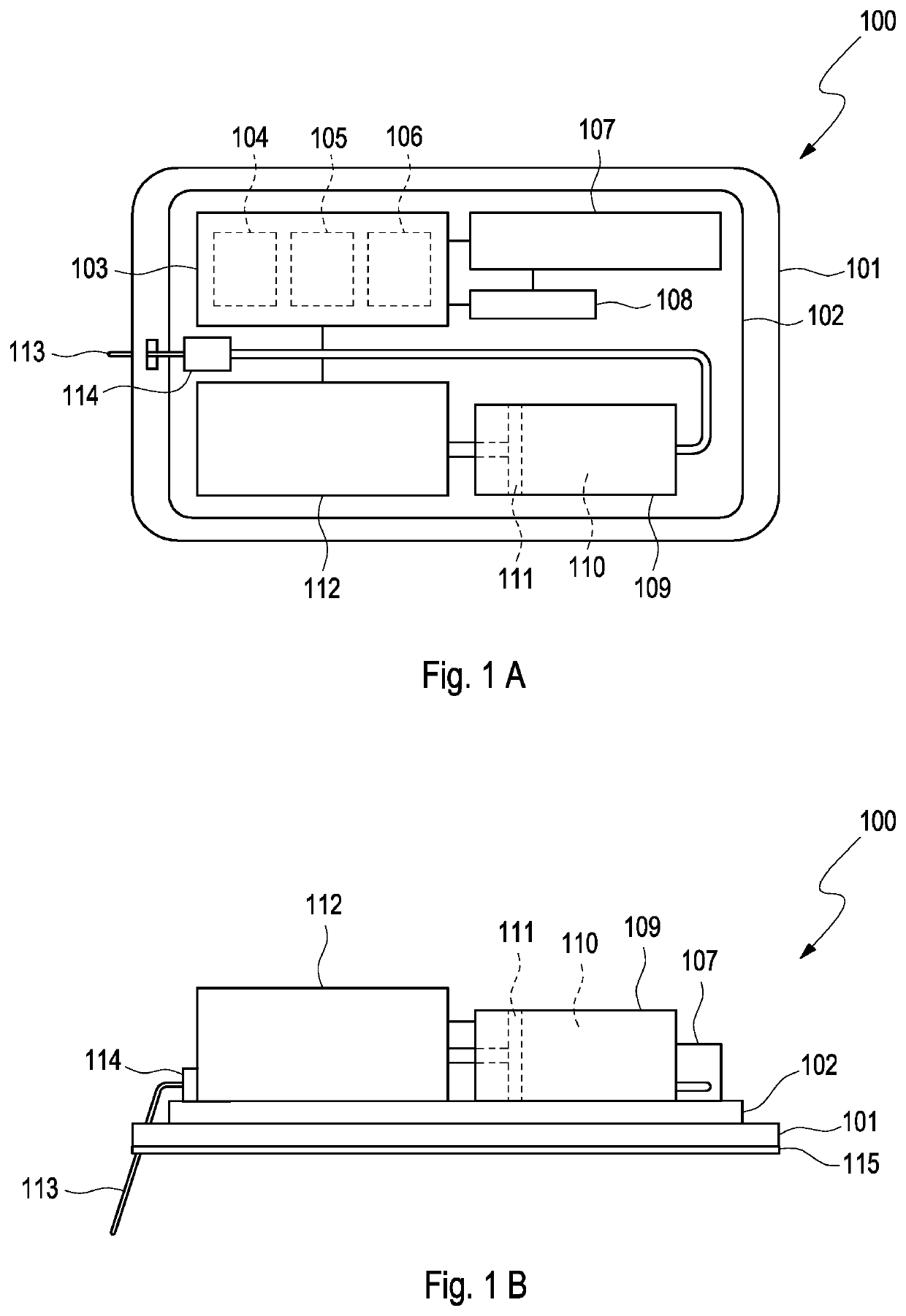 Device for performing at least one medical action