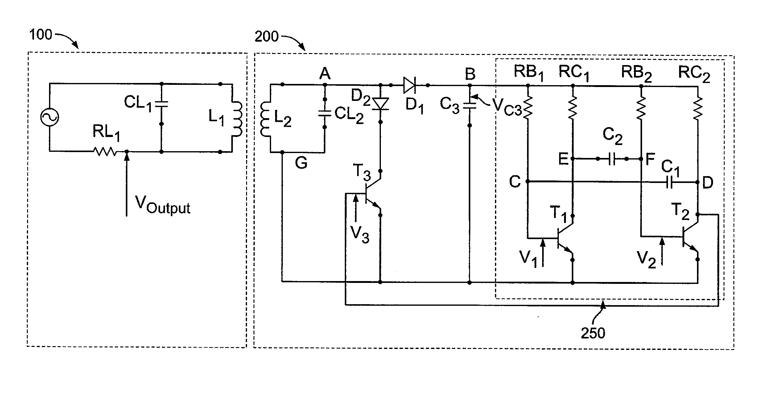 Circuit and method for contact-less transmission
