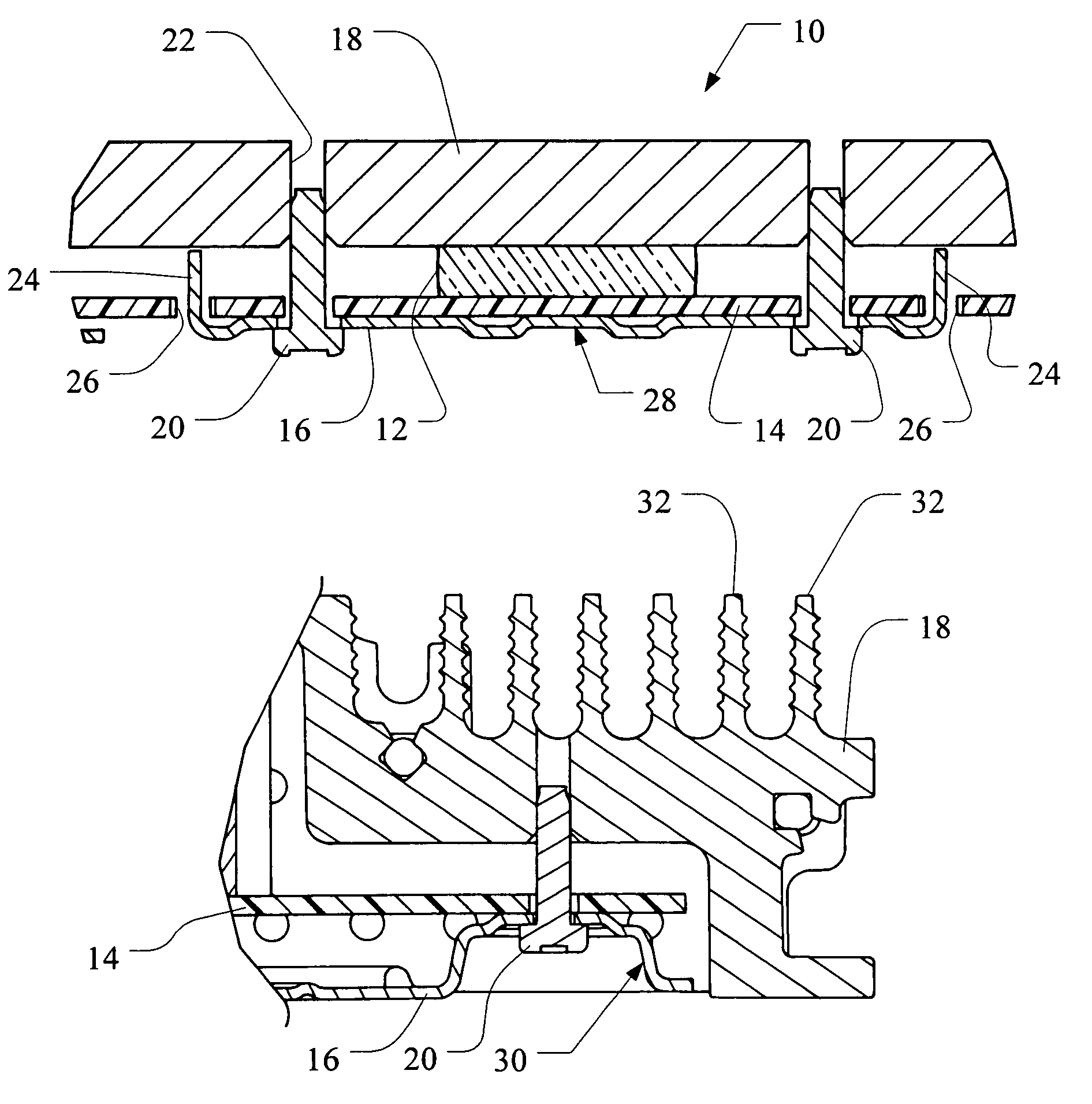 System for clamping heat sink