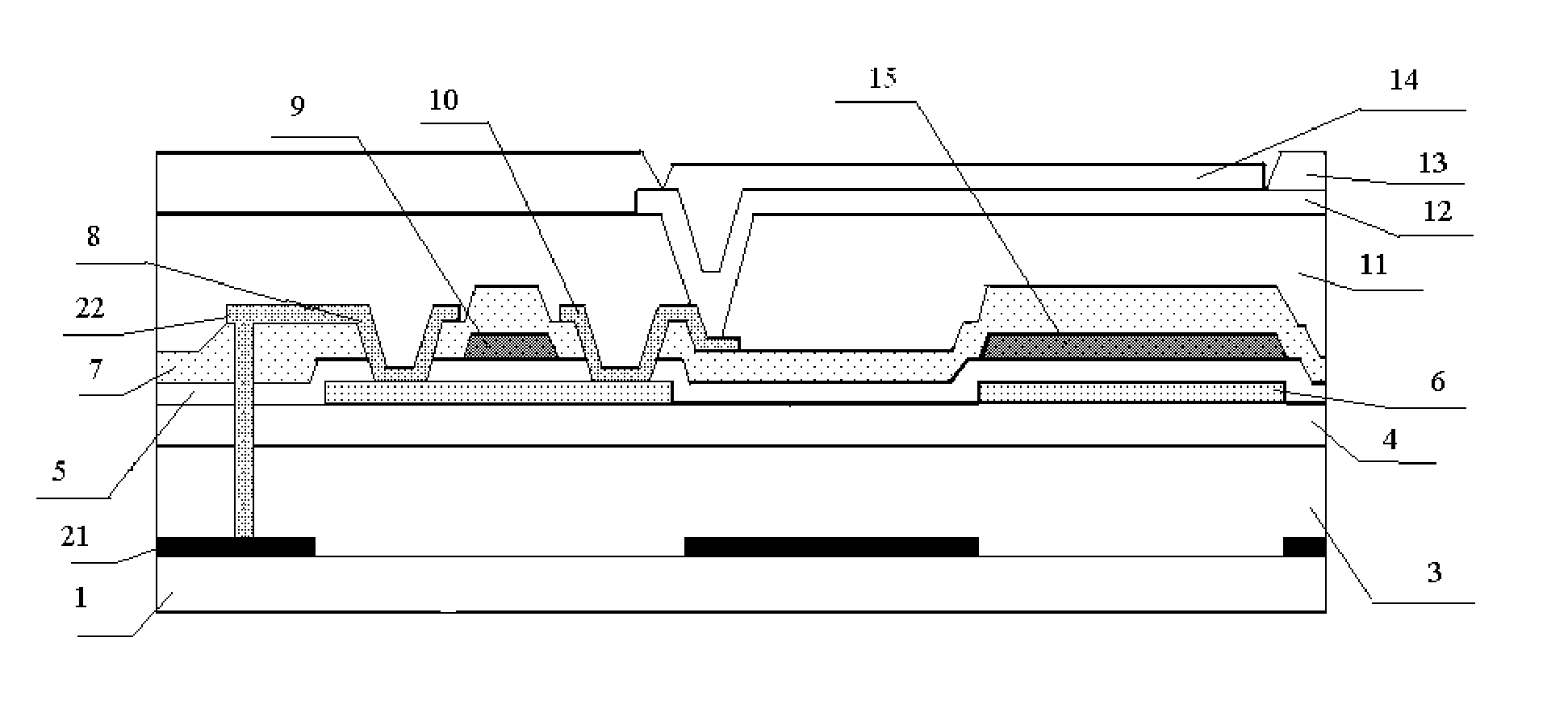 Active Matrix Organic Light-Emitting Diode Display Substrate and Display Device