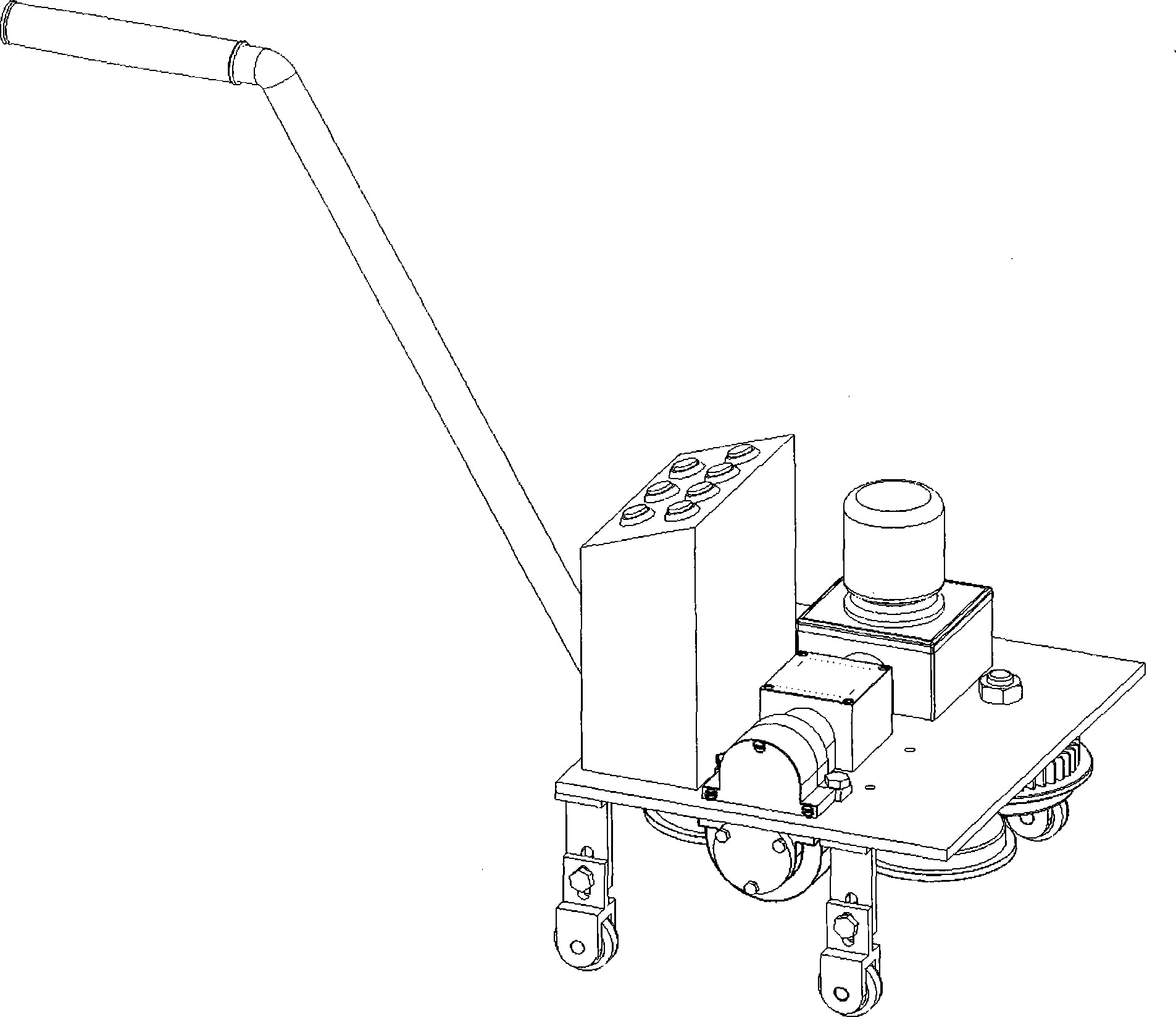 Full-automatic edge locking machine for encaustic tiles