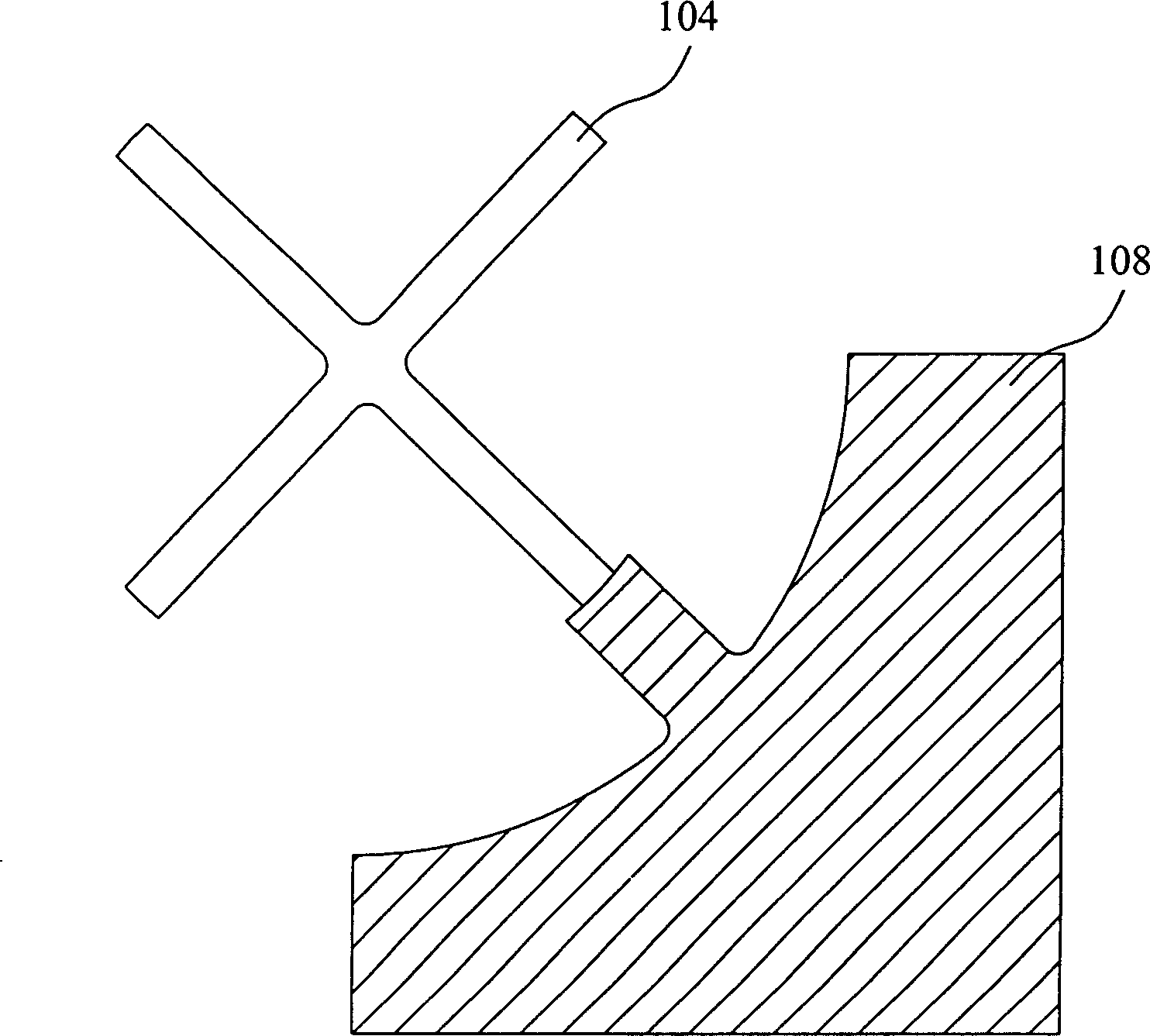 Point light source light-emitting diode structure and producing method thereof