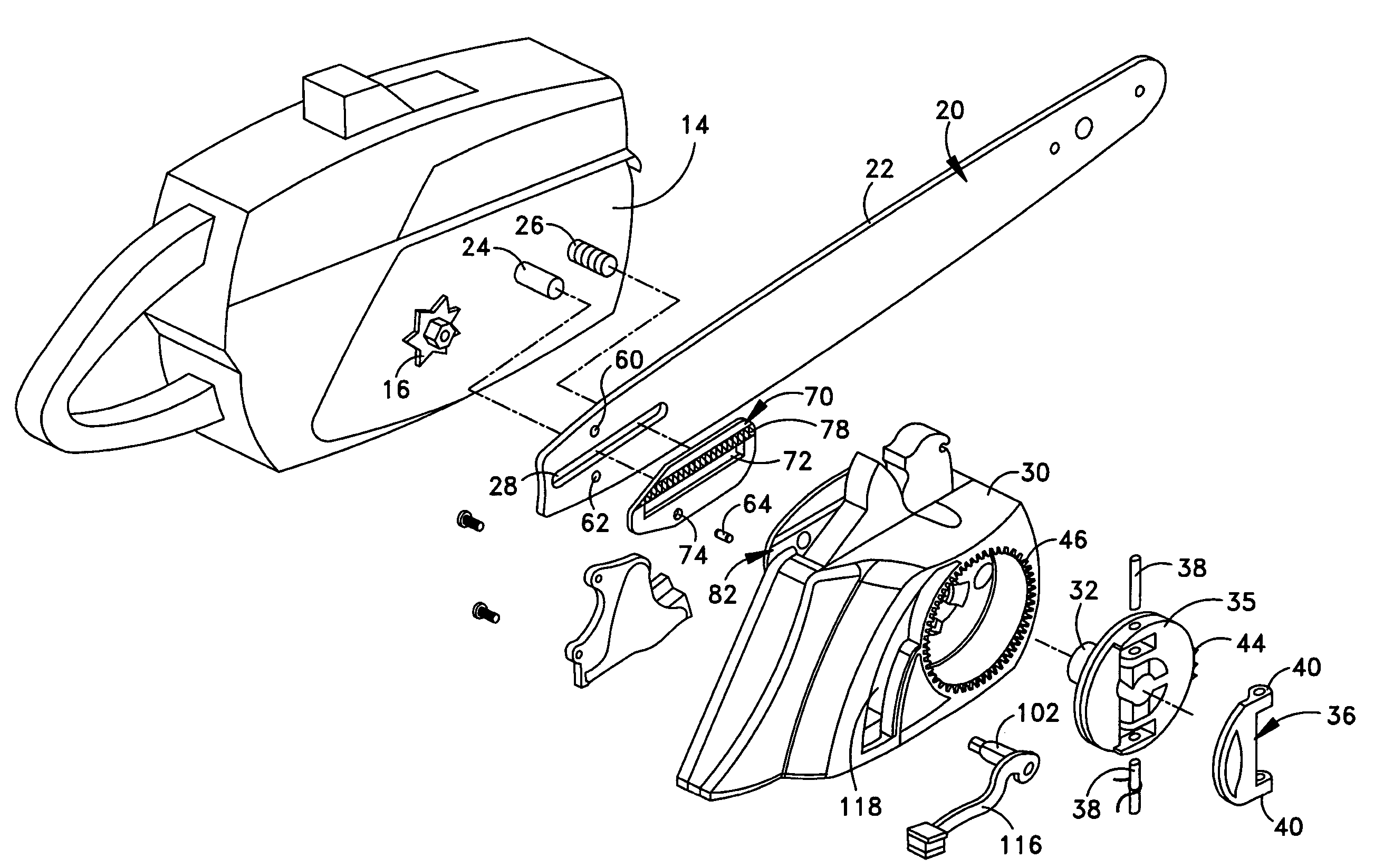 Bar knob with cam-operated locking mechanism