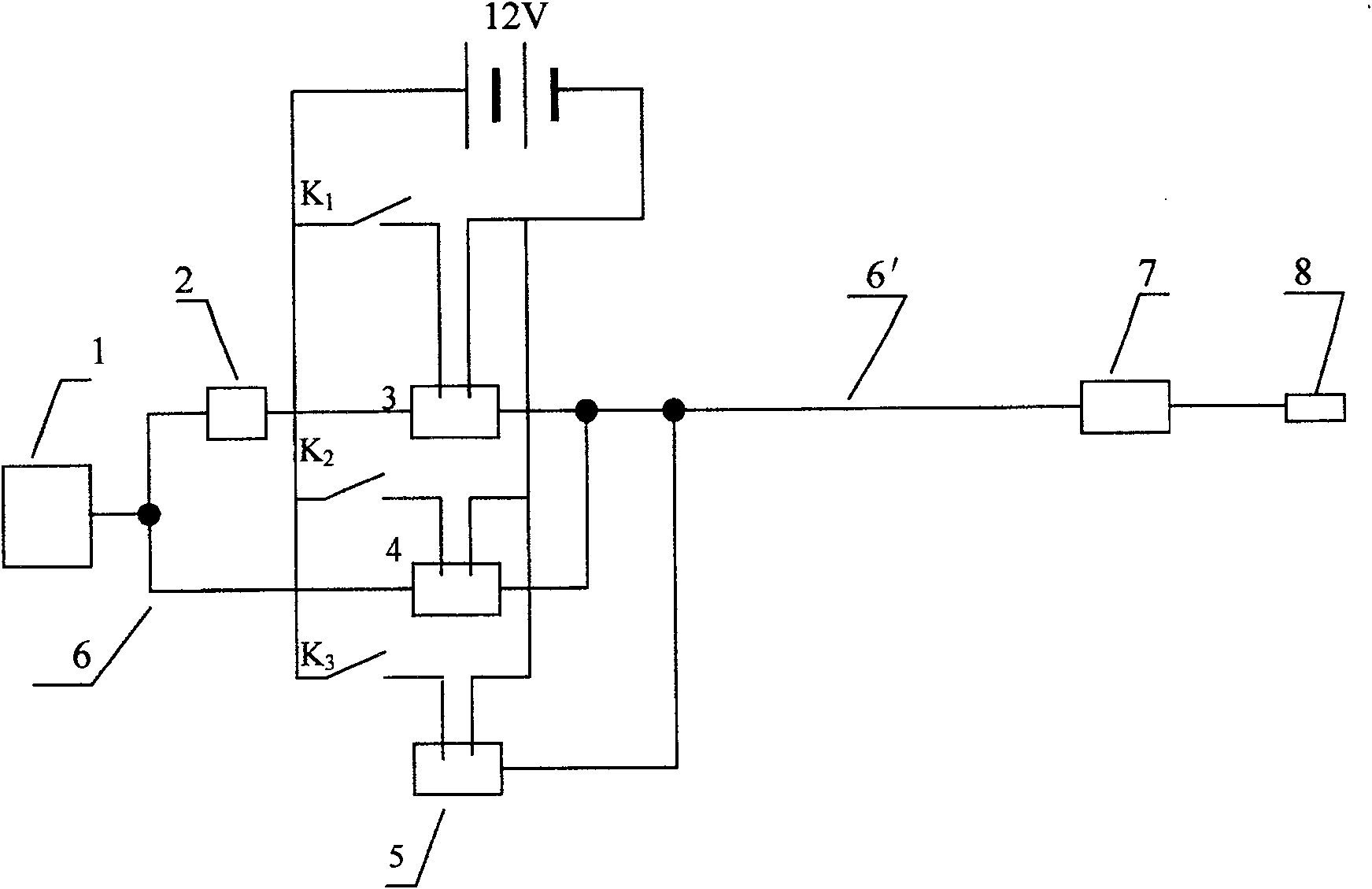 Artificially triggered lightning pneumatic remote-control ignition device for rocket