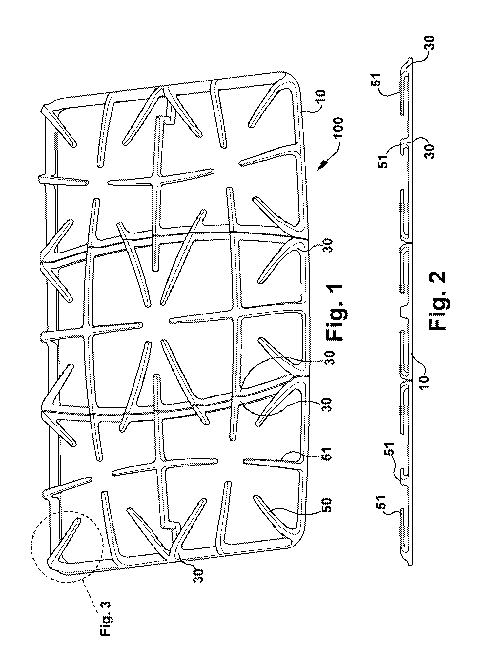 Grate apparatus and method