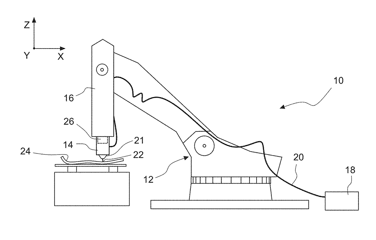 Method for measuring the distance between a workpiece and a machining head of a laser machining apparatus