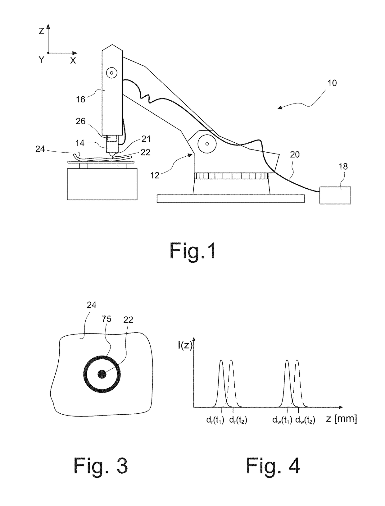 Method for measuring the distance between a workpiece and a machining head of a laser machining apparatus