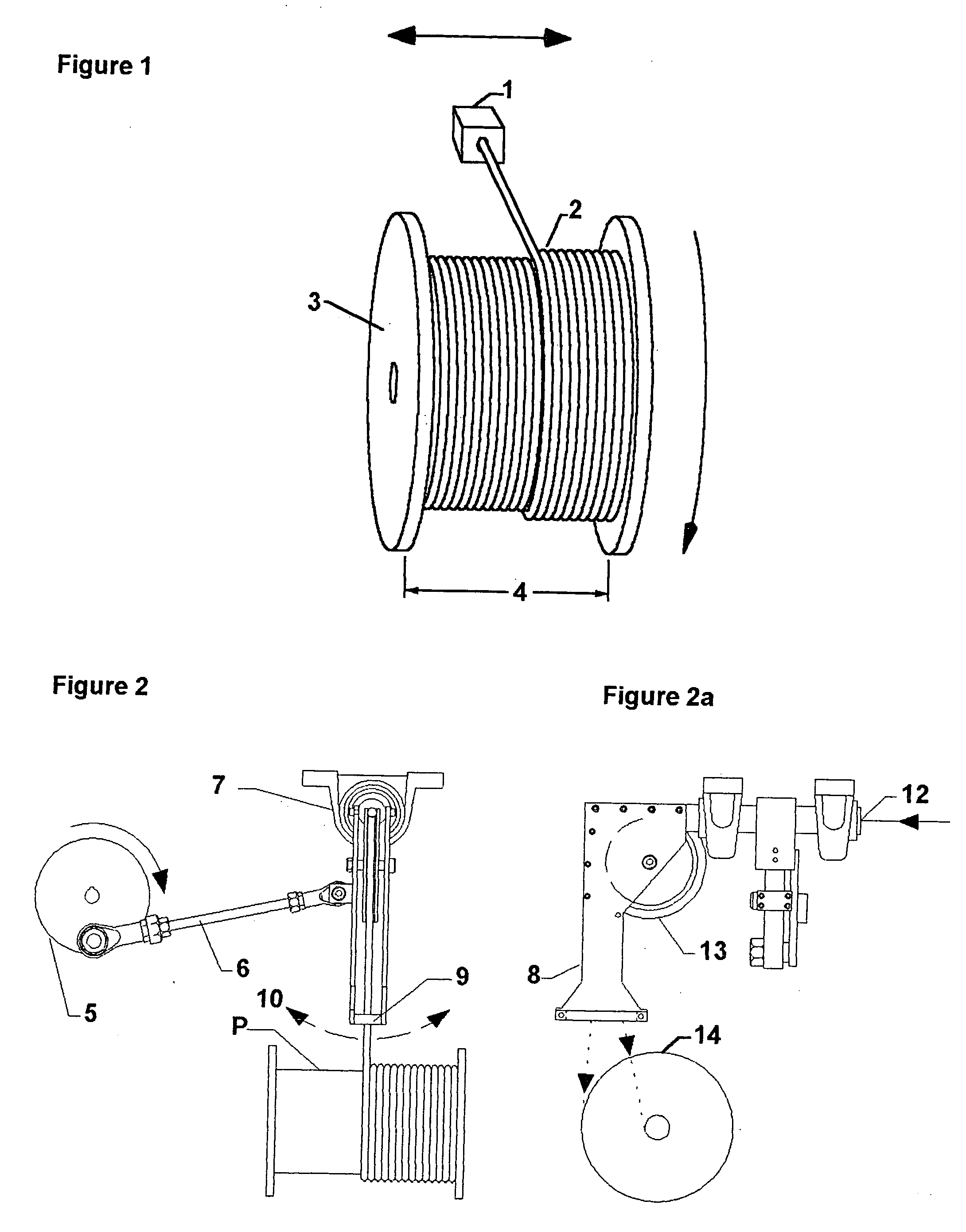 Device for traversing a flexible linear product for spooling