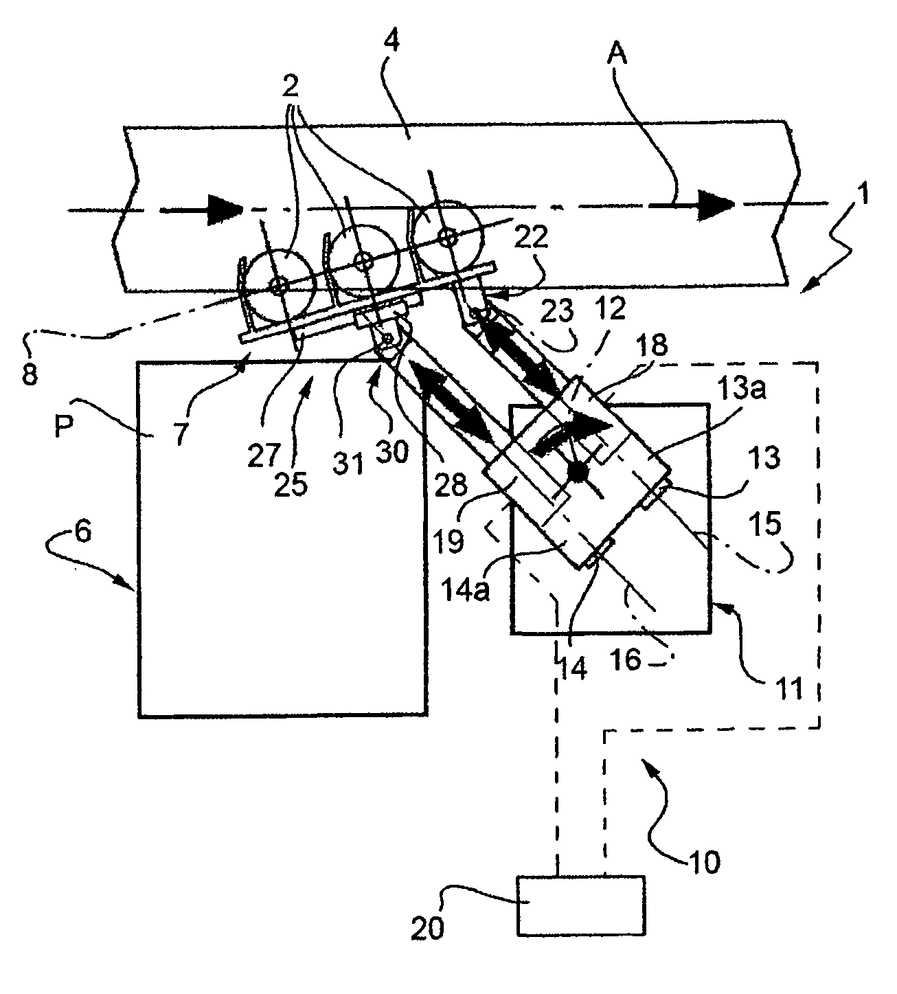 Transfer assembly for transferring glass articles