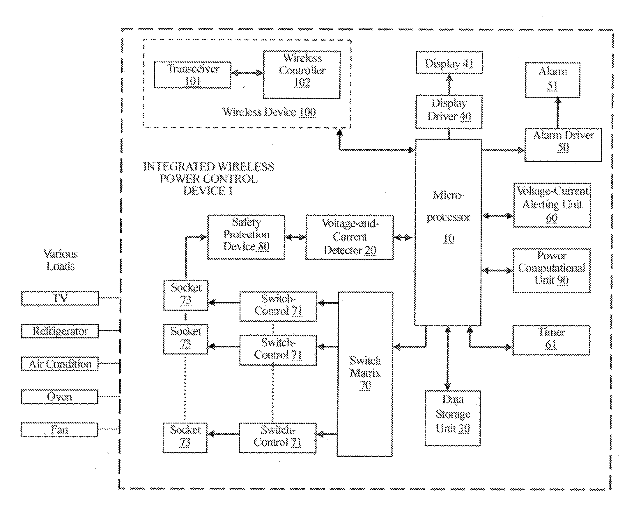 Integrated Wireless Power Control Device