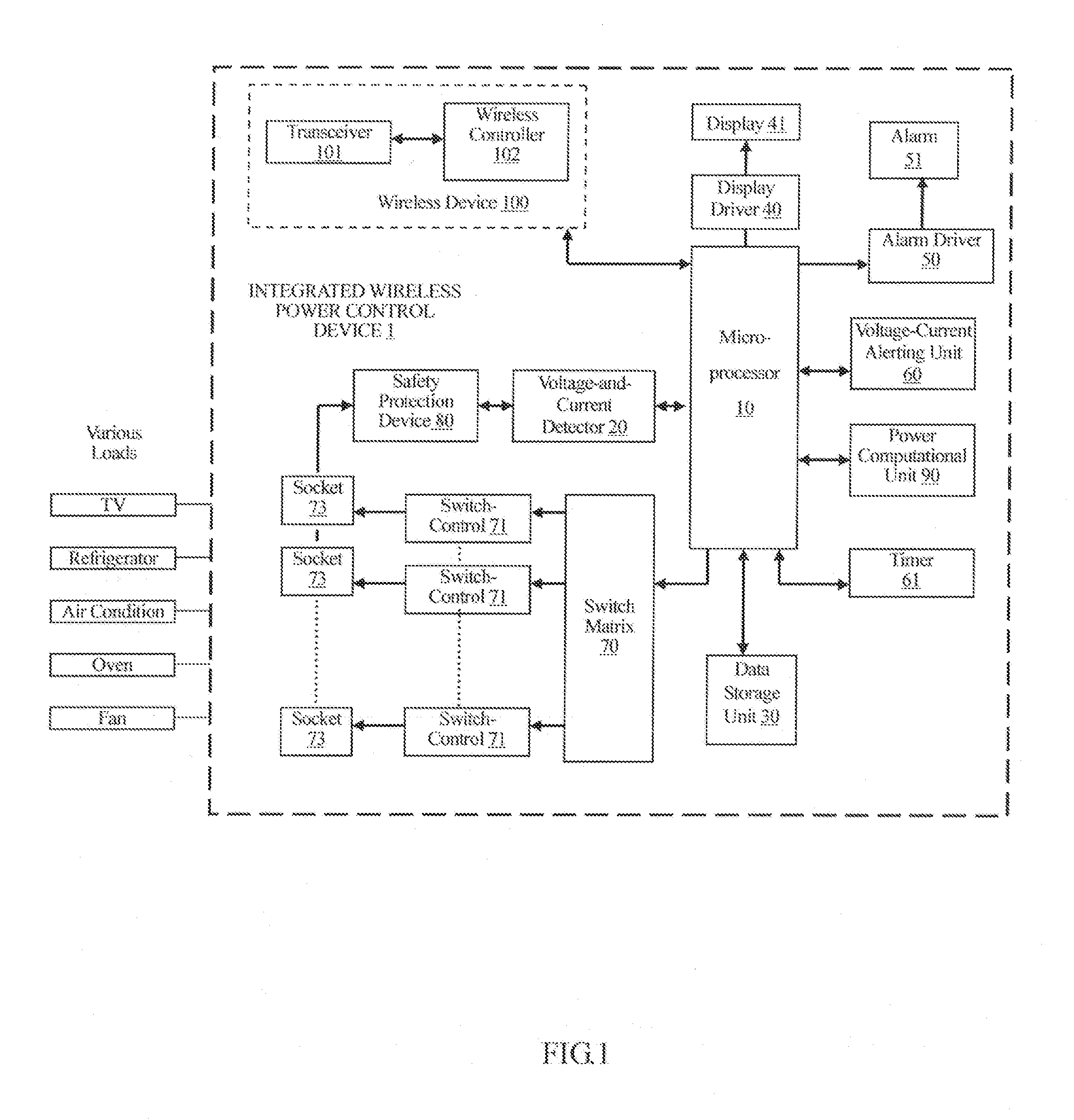 Integrated Wireless Power Control Device