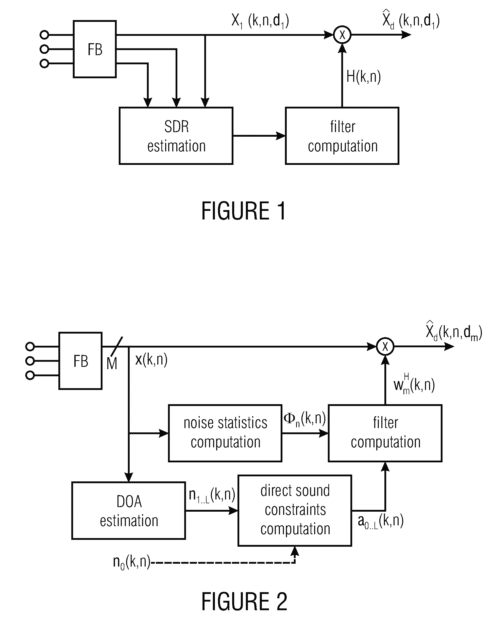 Extraction of reverberant sound using microphone arrays