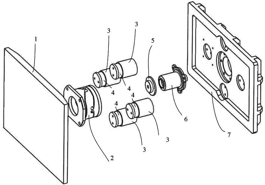 Large-diameter precise light beam pointing device