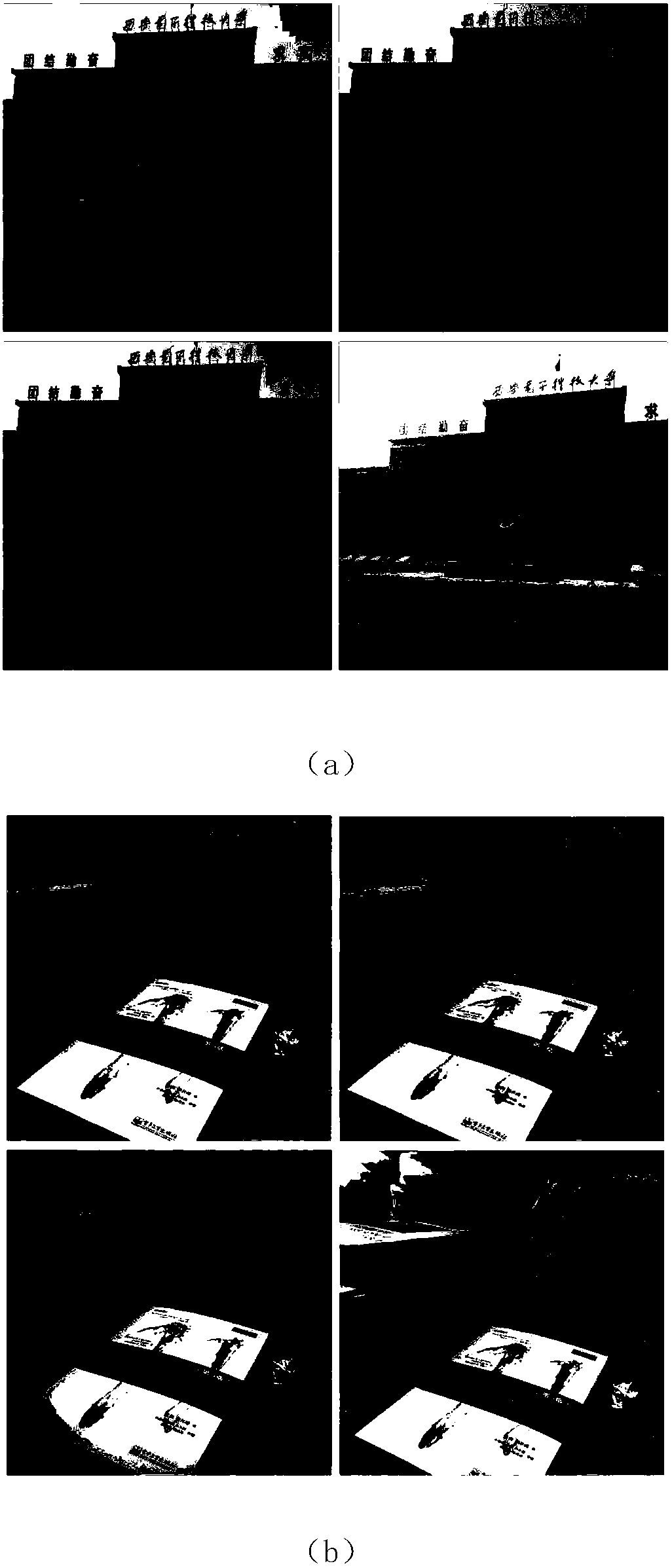 Group image coding method based on quadratic fitting luminosity transform
