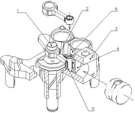 Crank-link mechanism for refrigeration compressor