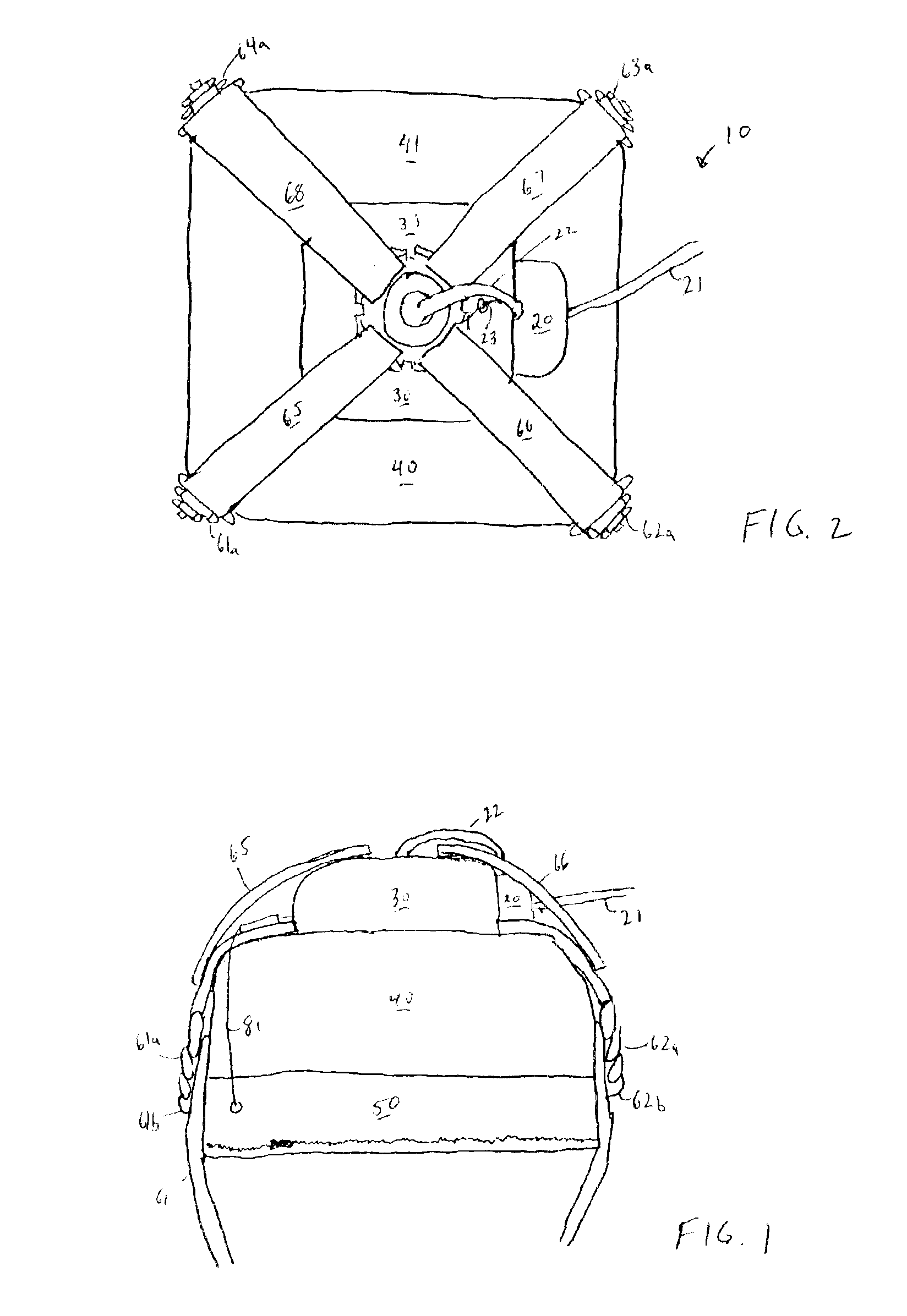 Steerable parachute control system and method