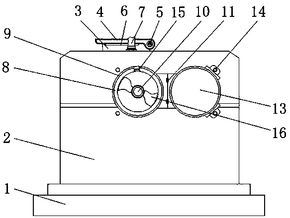 Stir-frying device for tea processing