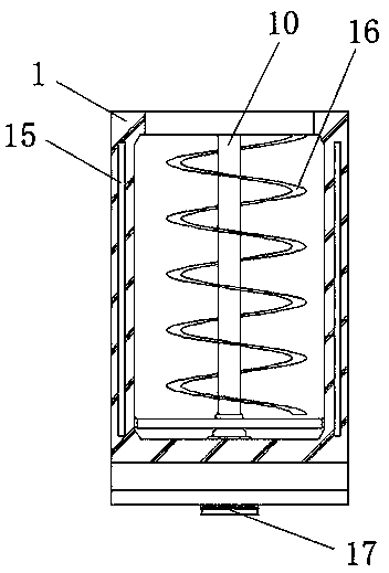 Stir-frying device for tea processing