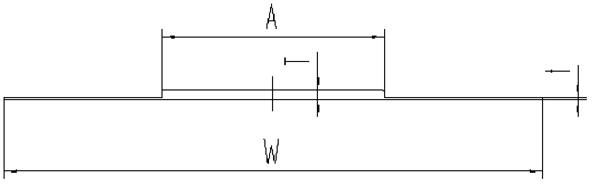 Strip plate section form for machining T-section metal strips