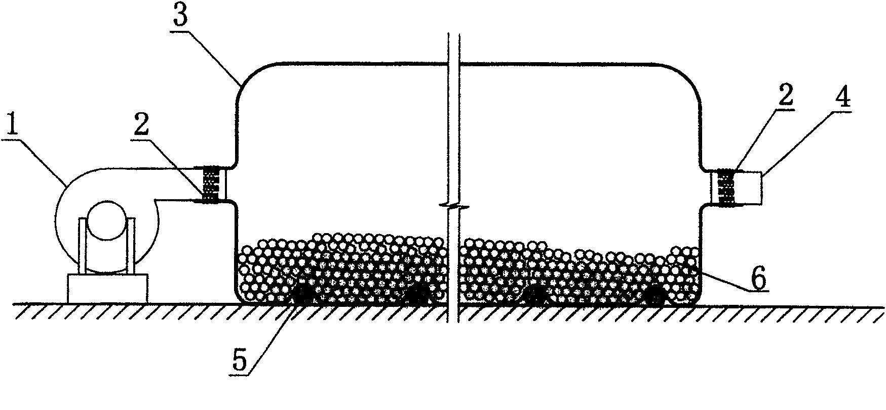Pipeline type ambient-temp. apparatus for drying longan