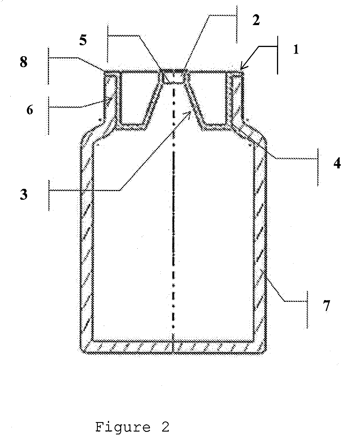 Device for Distributing and/or Controlling the Discharge of Unitary Products, Fitted Onto a Container, and For the In-Situ Treatment of its Internal Atmosphere