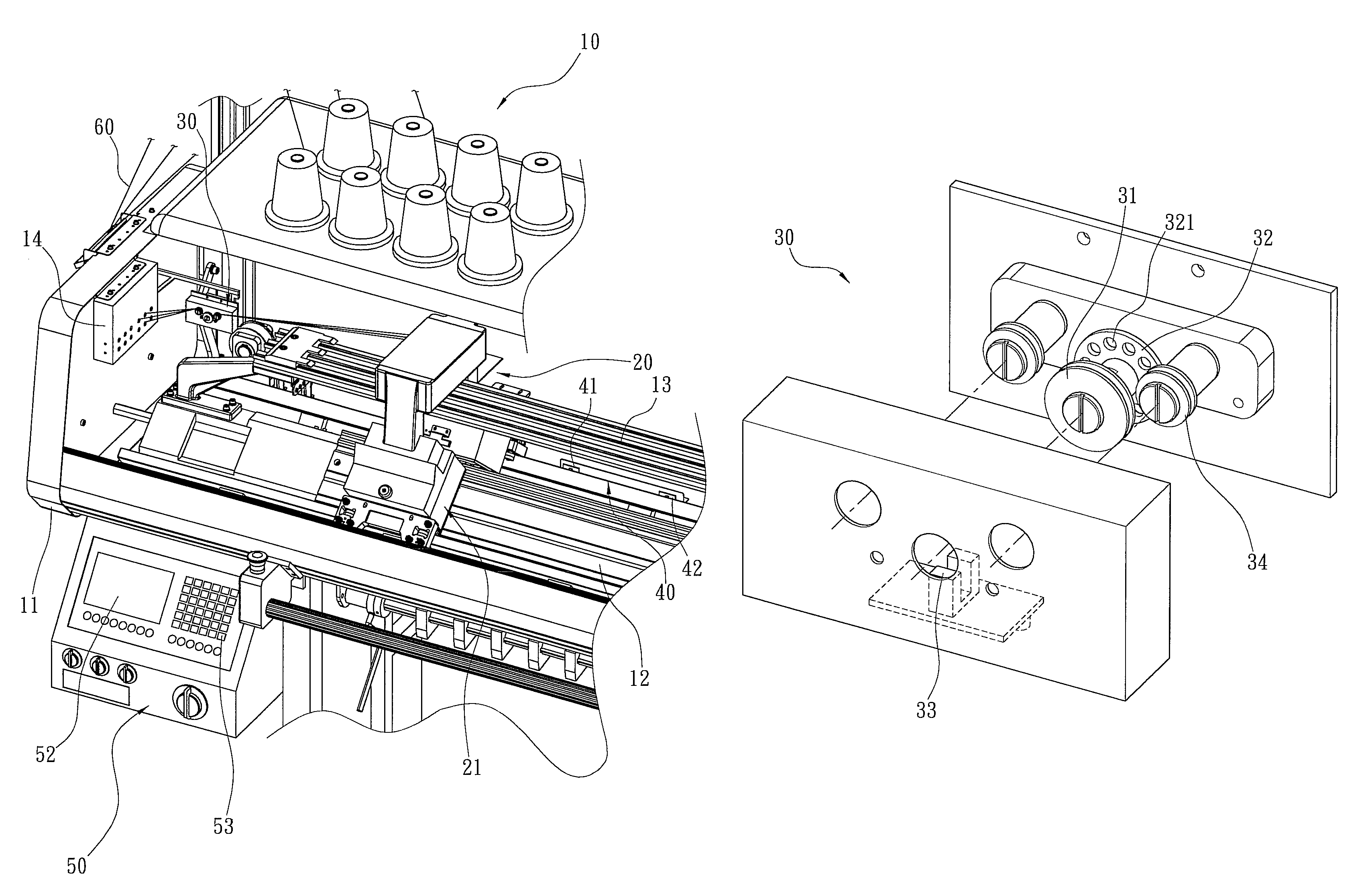 Yarn measuring device for flat bed knitting machines