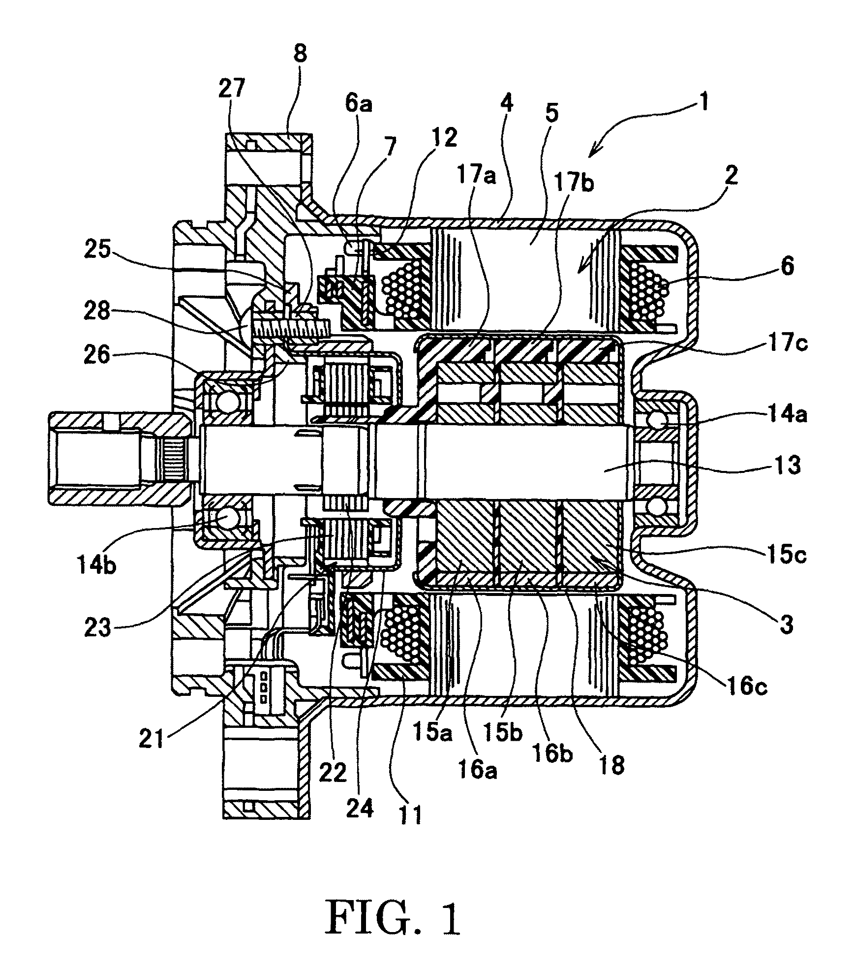 Brushless motor with skewed rotor segments
