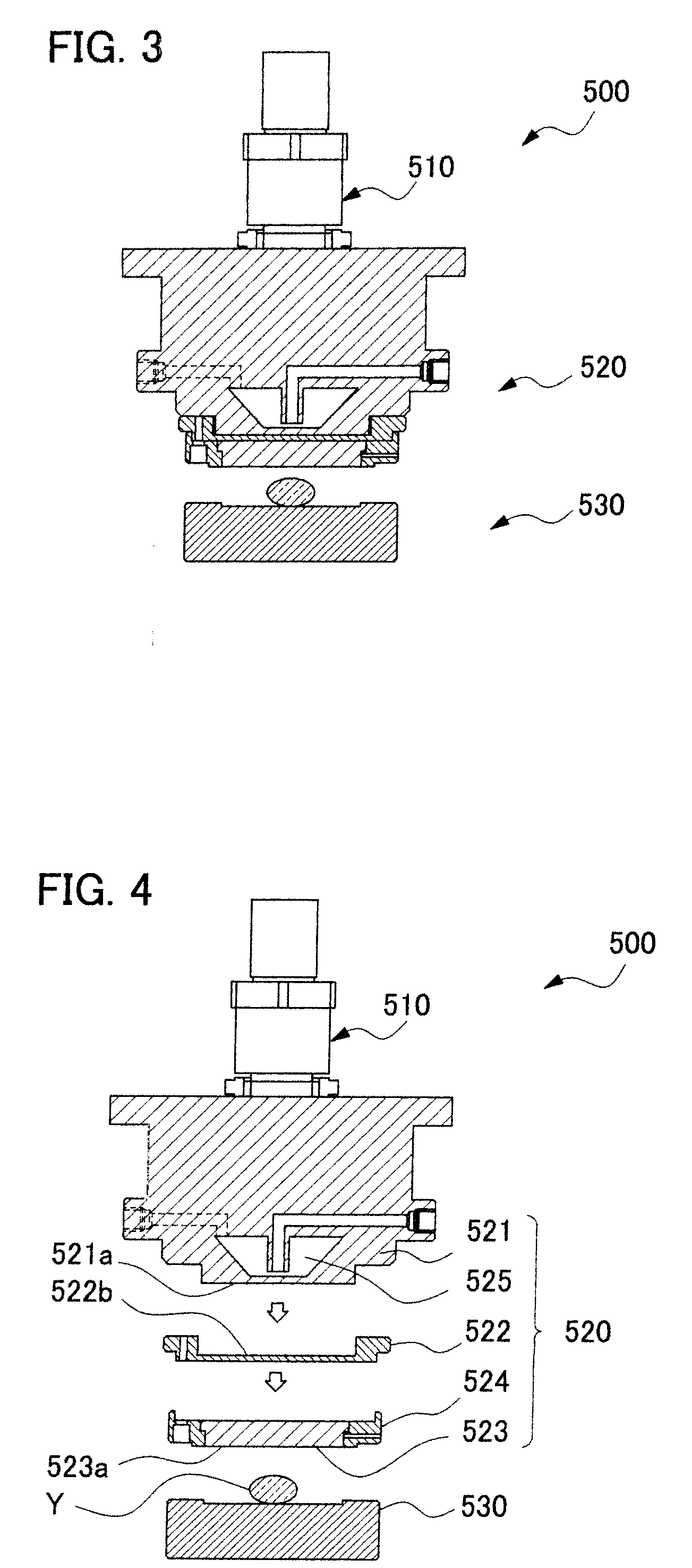 Glass forming apparatus and glass forming method