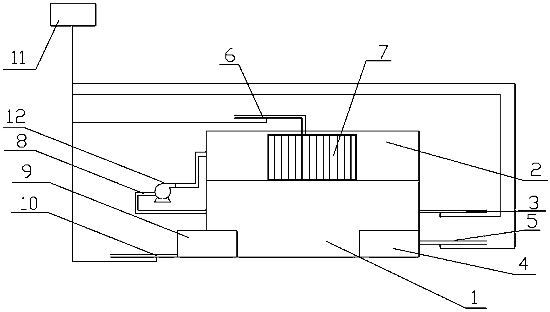 Treatment system and treatment method for marine domestic sewage