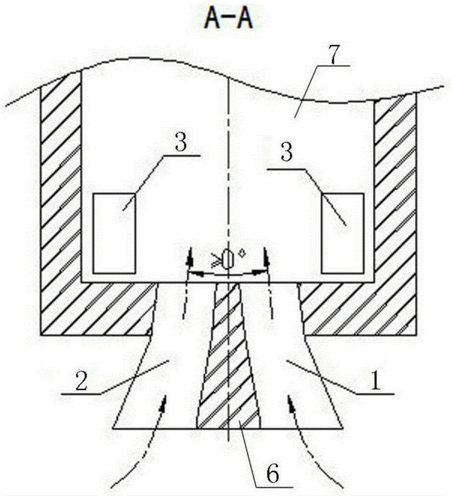 Method and vertical flue bottom structure for reducing production of nitrogen oxides by coke oven