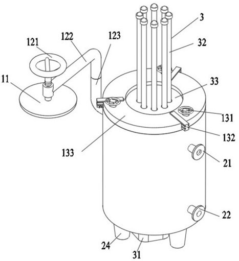 Natural gas filtering and purifying device