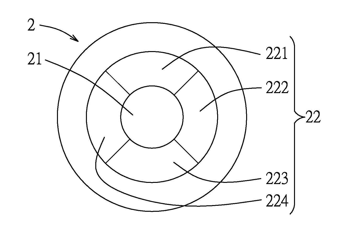Lens and method for correcting vision of a user