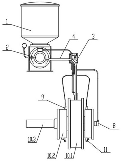 A fully automatic monitoring and control centralized lubrication system for traveling wheels of a crane